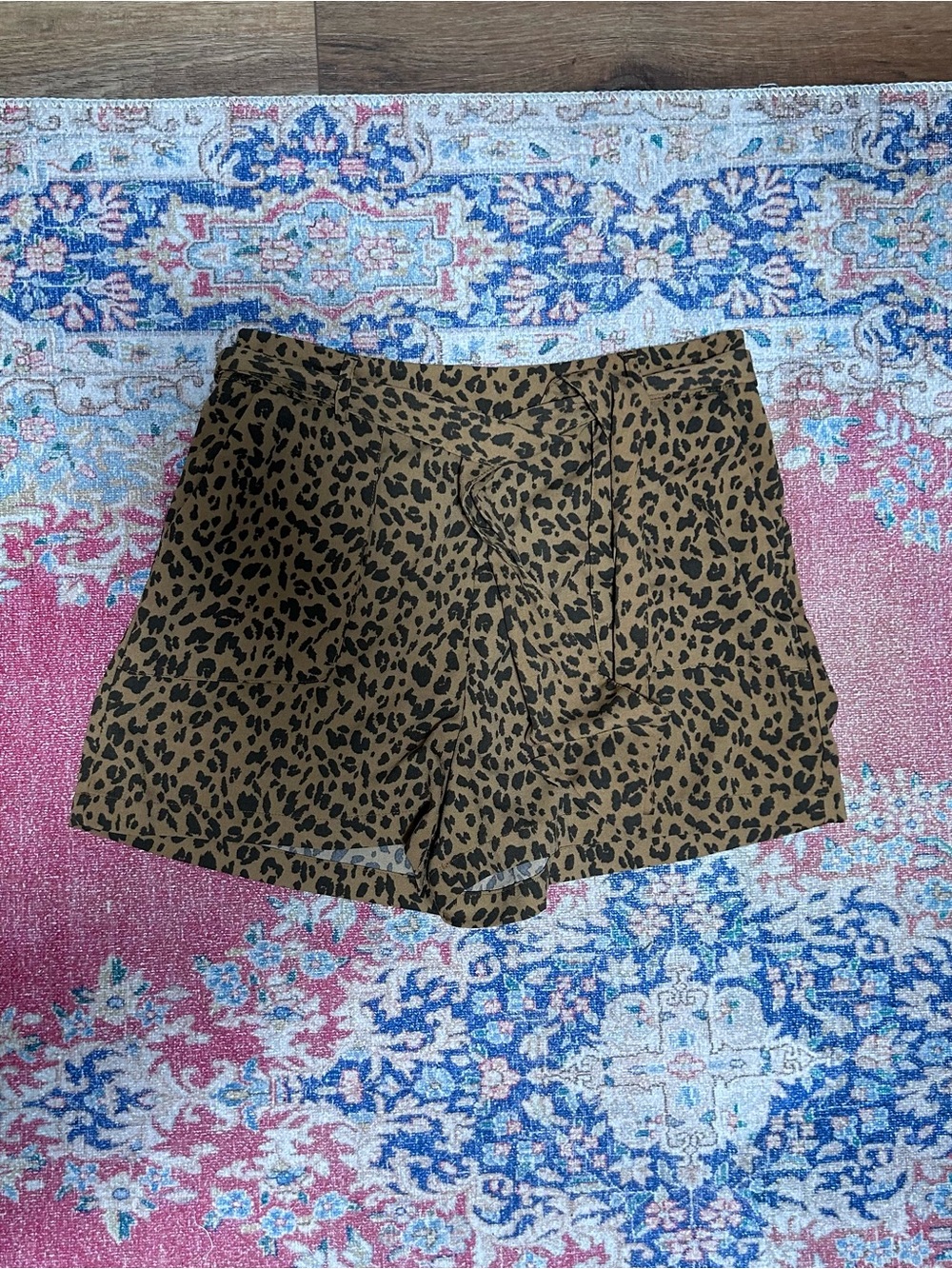 a new day Leopard Print High-Waist Shorts - Brown/Black